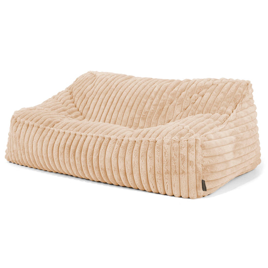 Sloucher Sakkosekk Sofa - Ultrabehagelig Kord Fersken 01