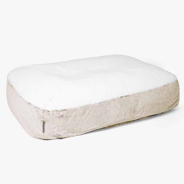 Sloucher Large-hundeseng - Kanin-fuskepels Gyllenbrun 01