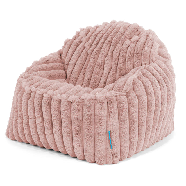 Sloucher Sakkosekk for Barn 2-6 år - Ultrabehagelig Kord Støvete Rosa 01