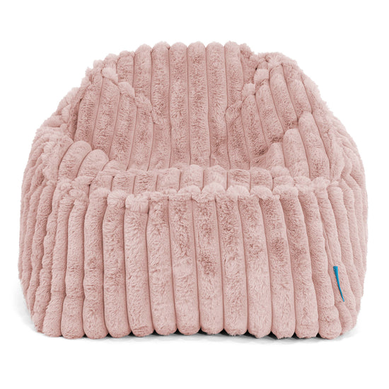 Sloucher Sakkosekk for Barn 2-6 år - Ultrabehagelig Kord Støvete Rosa 02