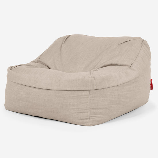 Sloucher Sakkosekk - Linen Look Krem 01