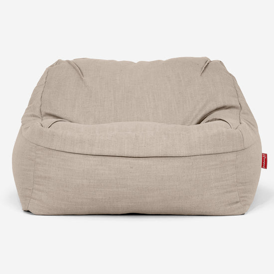 Sloucher Sakkosekk - Linen Look Krem 02
