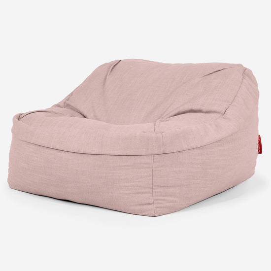 Sloucher Sakkosekk - Linen Look Rose 01