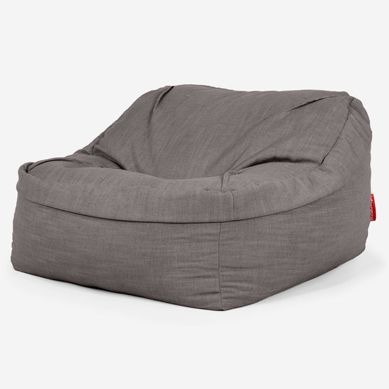 Sloucher Sakkosekk - Linen Look Skifergrå 01