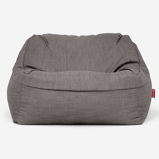 Sloucher Sakkosekk - Linen Look Skifergrå 02