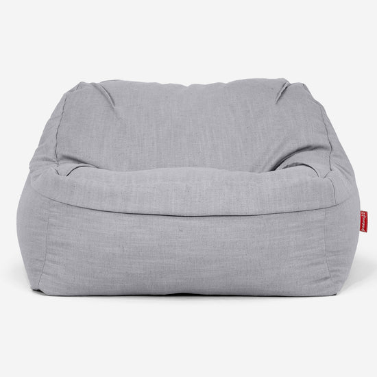 Sloucher Sakkosekk - Linen Look Sølv 02