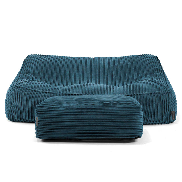 Sloucher Sakkosekk Sofa - Kordfløyel Marineblå 02