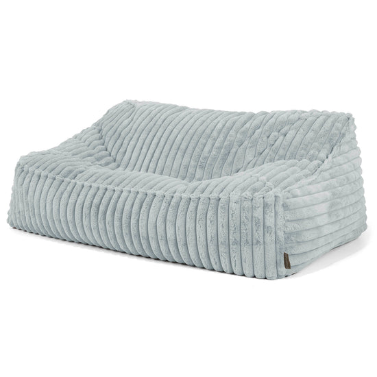 Sloucher Sakkosekk Sofa - Ultrabehagelig Kord Andeggblå 01