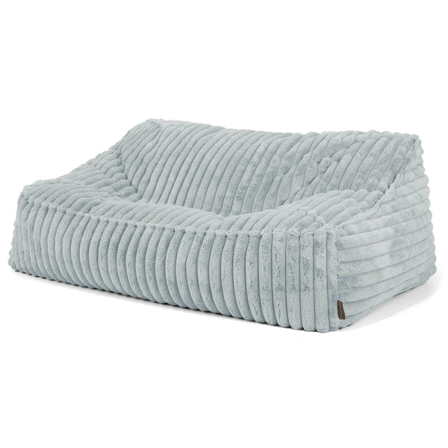 Sloucher Sakkosekk Sofa - Ultrabehagelig Kord Andeggblå 01