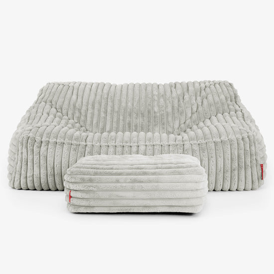 Sloucher Sakkosekk Sofa - Ultrabehagelig Kord Salviegrønn 03