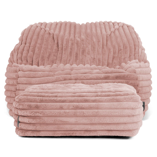 Sloucher Sakkosekk - Ultrabehagelig Kord Støvete Rosa 03