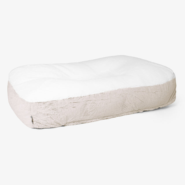 Sloucher XL-hundeseng - Kanin-fuskepels Gyllenbrun 01