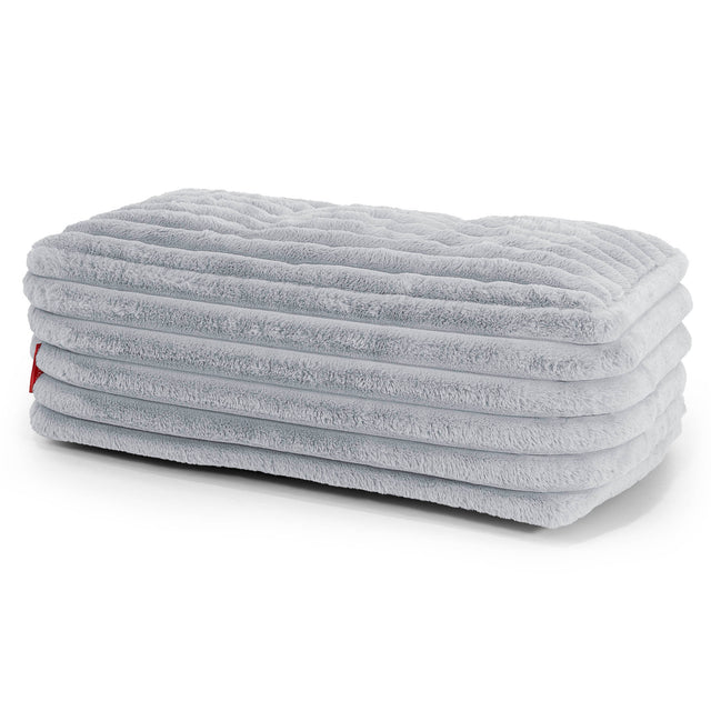 Stor Fotskammel - Ultrabehagelig Kord Andeggblå 01