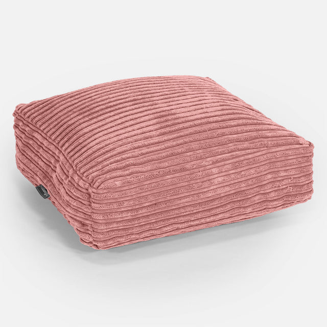 Stor Gulvpute - Kordfløyel Fersken 01