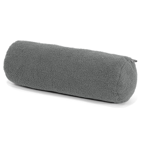 Sylinderputetrekk 20 x 55cm - Bouclé Grå 01