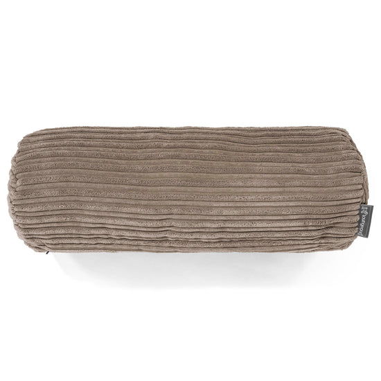 Sylinderputetrekk 20 x 55cm - Kordfløyel Duegrå 02