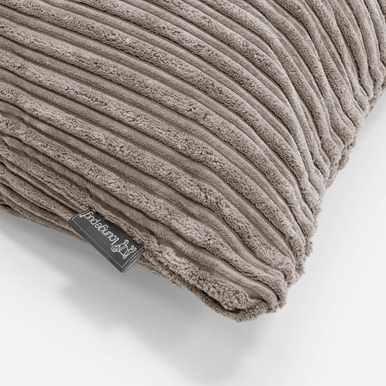 Sylinderputetrekk 20 x 55cm - Kordfløyel Duegrå 03