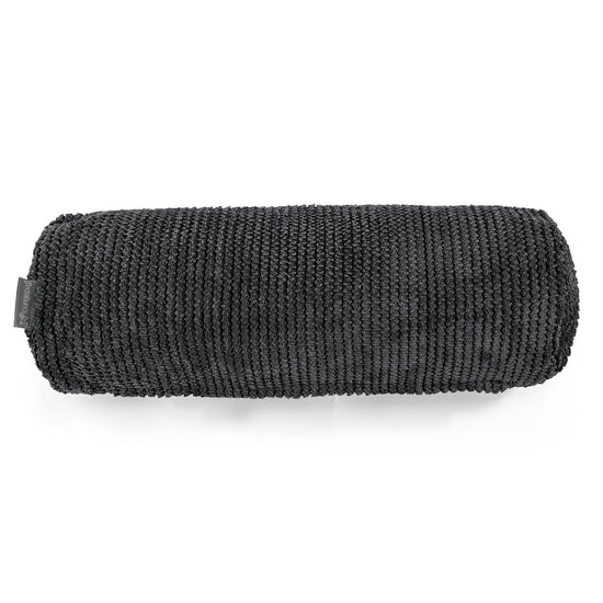 Sylinderputetrekk 20 x 55cm - Pom-pom Svart 02