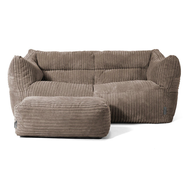 Victor Sakkosekk Sofa - Kordfløyel Duegrå 02
