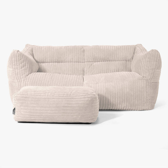Victor Sakkosekk Sofa - Kordfløyel Elfenben 02