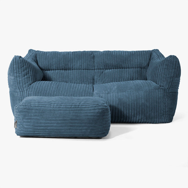 Victor Sakkosekk Sofa - Kordfløyel Marineblå 02