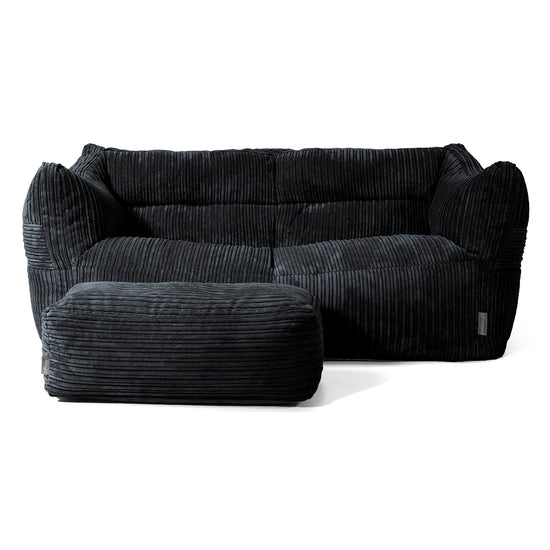 Victor Sakkosekk Sofa - Kordfløyel Svart 02