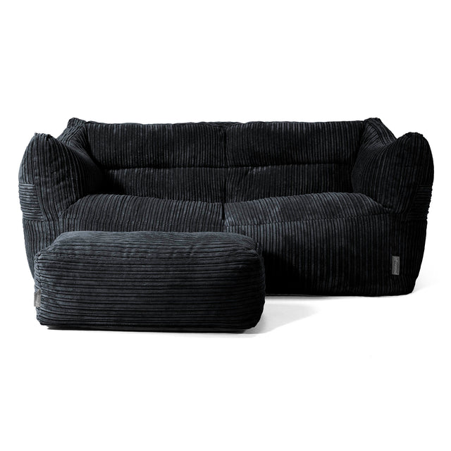 Victor Sakkosekk Sofa - Kordfløyel Svart 02
