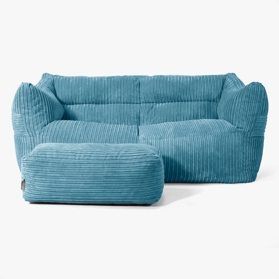 Victor Sakkosekk Sofa - Kordfløyel Turkis 02