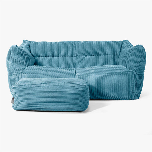 Victor Sakkosekk Sofa - Kordfløyel Turkis 02