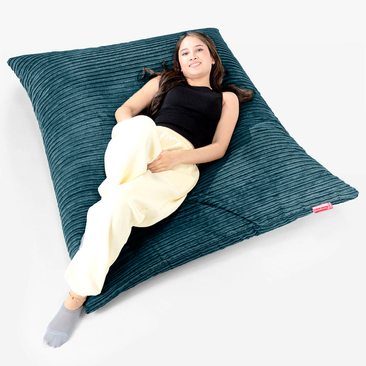 Saccosekk XXL - Kordfløyel Mørketurkis 01