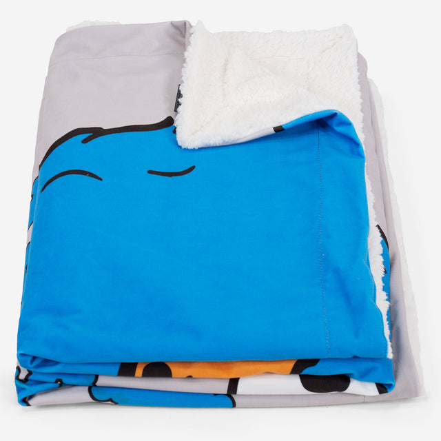 Sofa Pledd / Teppe - Kakemonsteret Grå 02
