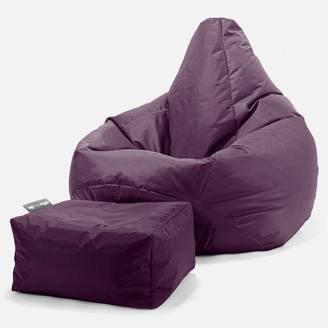 Hvilestol Saccosekk - SmartCanvas™ Fiolett 01