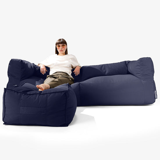 SoleiStorm™ Ultra 2000 h+ 3-seters Sofa Utendørs Saccosekk - Olefin Marineblå 02