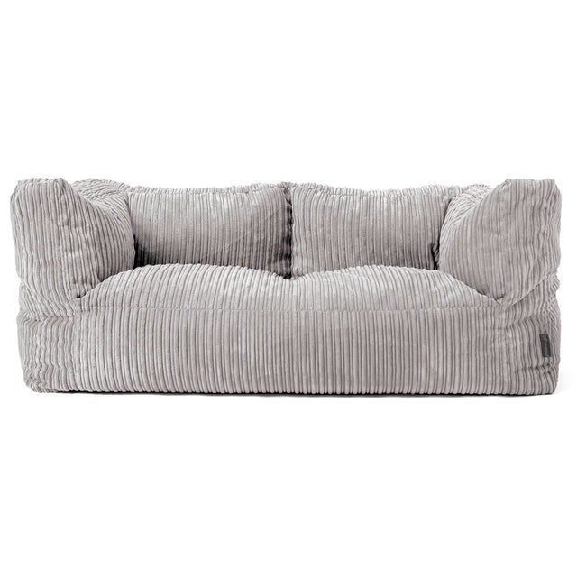 Albert 2-seter Saccosekk Sofa - Kordfløyel Sølvgrå 01