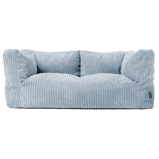 Albert 2-seter Saccosekk Sofa - Kordfløyel Babyblå 01