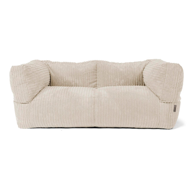 Albert 2-seter Saccosekk Sofa - Kordfløyel Krem 01