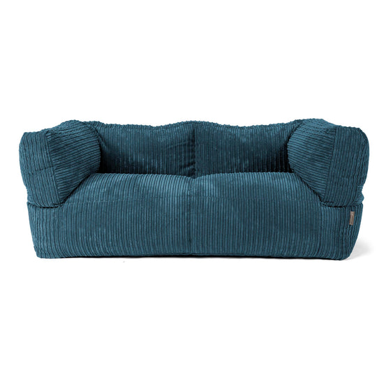 Albert 2-seter Saccosekk Sofa - Kordfløyel Marineblå 01