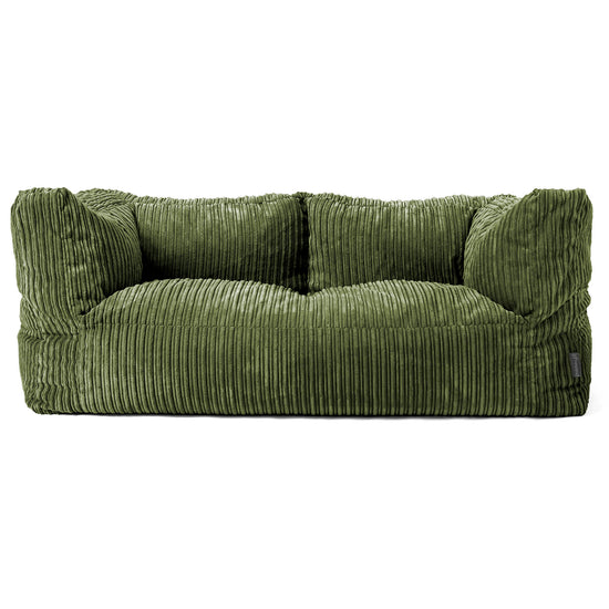 Albert 2-seter Saccosekk Sofa - Kordfløyel Skoggrønn 01