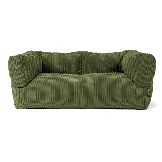 Albert 2-seter Saccosekk Sofa - Kordfløyel Skoggrønn 01