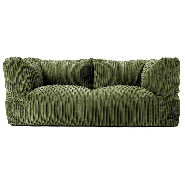 Albert 2-seter Saccosekk Sofa - Kordfløyel Skoggrønn 01