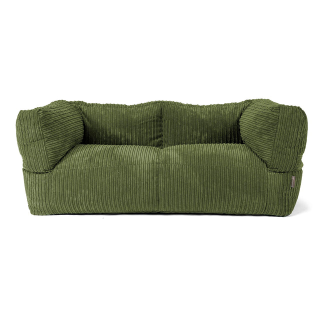 Albert 2-seter Saccosekk Sofa - Kordfløyel Skoggrønn 01
