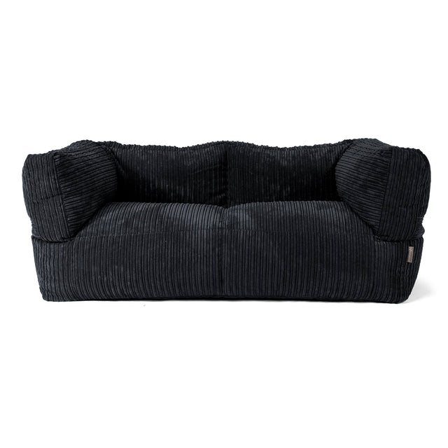 Albert 2-seter Saccosekk Sofa - Kordfløyel Svart 01