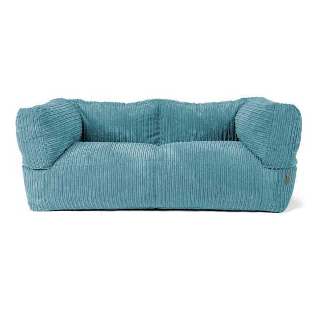 Albert 2-seter Saccosekk Sofa - Kordfløyel Turkis 01