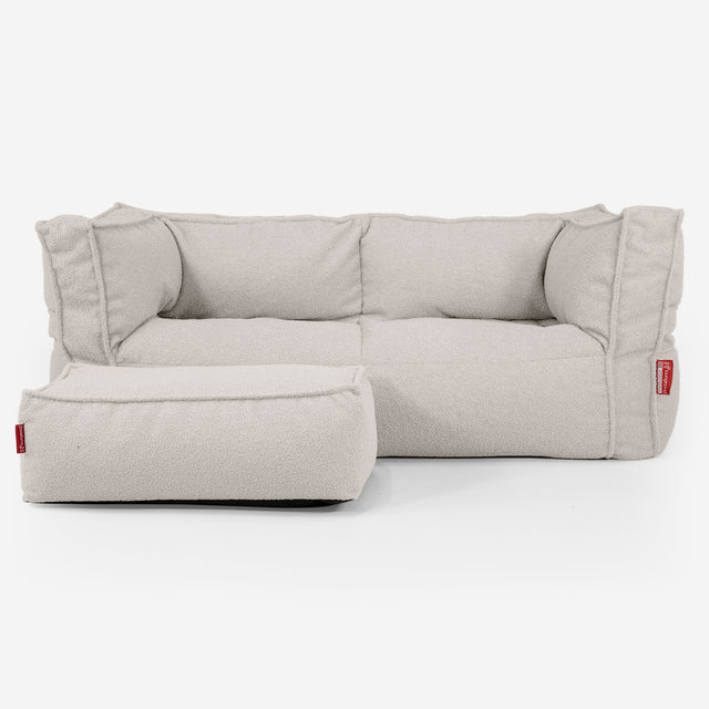 Albert 2-seter Saccosekk Sofa - Bouclé Elfenben_02