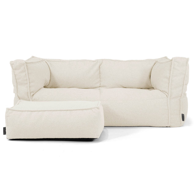 Albert 2-seter Saccosekk Sofa - Bouclé Elfenben_02