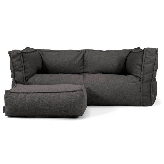 Albert 2-seter Saccosekk Sofa - Bouclé Grafitt_02