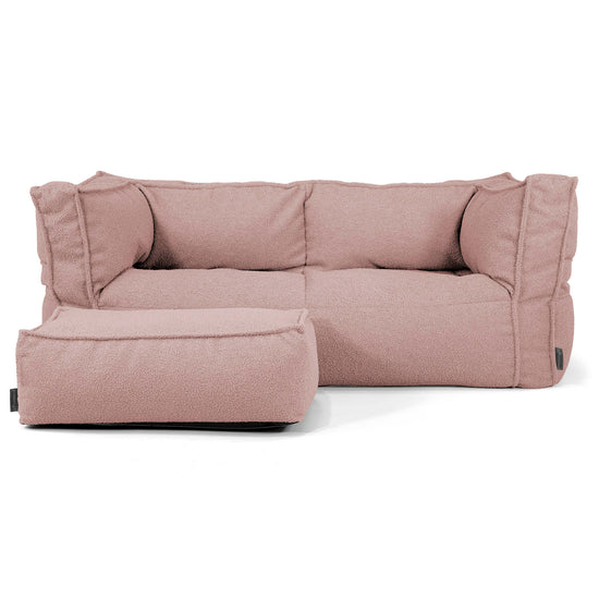 Albert 2-seter Saccosekk Sofa - Bouclé Rosa_02