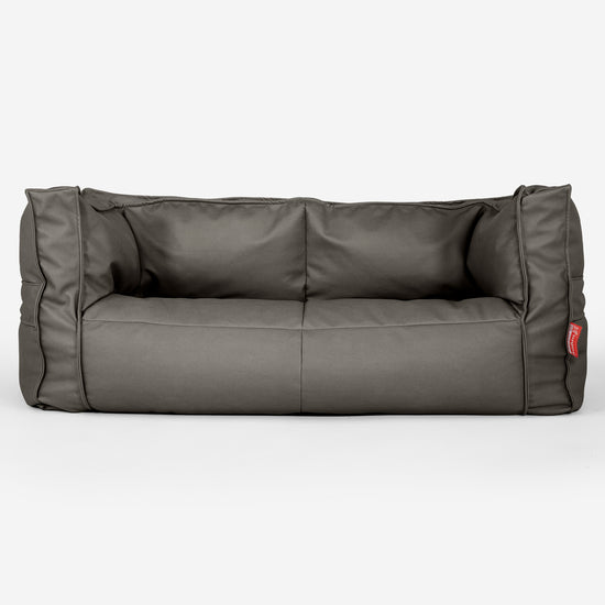 Albert 2-seter Saccosekk Sofa - Vegansk Skinn Grå 01