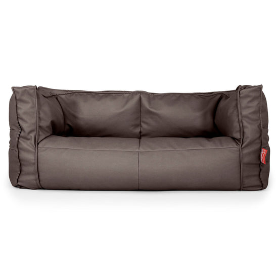 Albert 2-seter Saccosekk Sofa - Vegansk Skinn Sjokolade 01