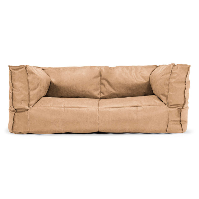 Albert 2-seter Saccosekk Sofa - Vintage Skinn Honning Brun 01